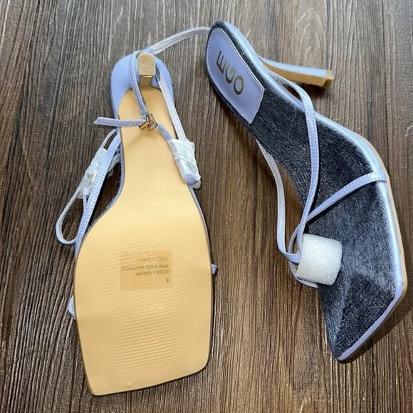 EGO Women's Light Purple Strappy Heels - Picture 3 of 4